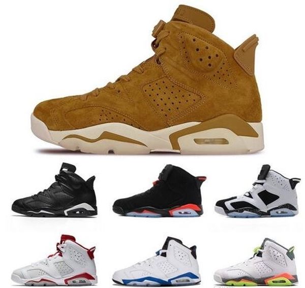 

designer new jumpman 6 mens 6s infrared carmine basketball shoes men 6s unc toro hare oreo maroon chrome blue sport sneakers size 40-47