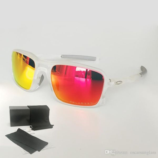 

holbrook sunglasses polarized o logo men sports driving tr90 lens new goggle eyewear glasses uv400 triggermane 9266 with box gafas de sol, White;black