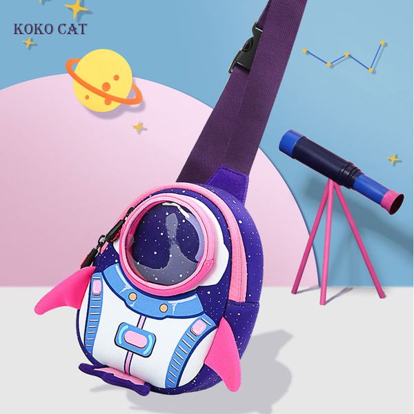 

cool rocket kids messenger bag children toddler chest bag shoulder bags 3d cartoon travel pre school for girls boys4-8 years