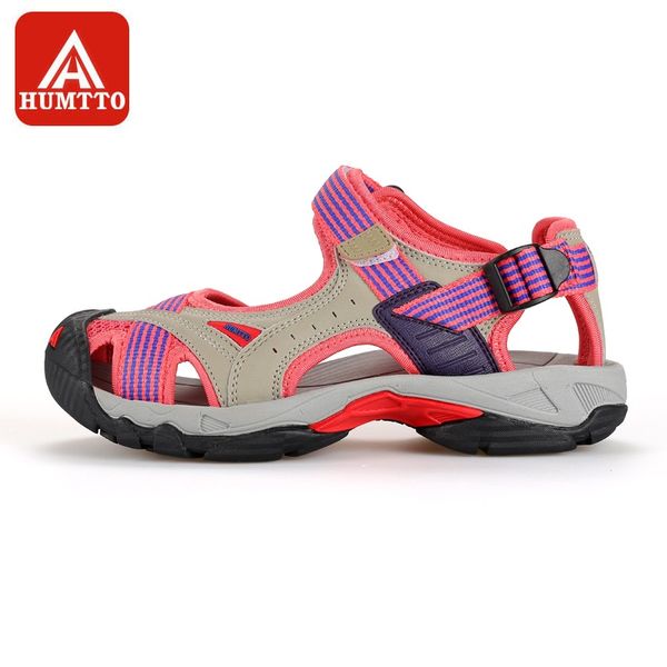 

humtto outdoor women's upstream shoes breathable summer aqua shoes rubber air mesh sandals wading quick drying beach sneaker