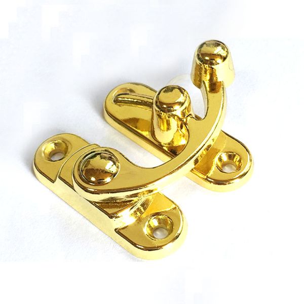 

wooden box locks jewelry box locks large hanging gold horn die-cast horn, Black