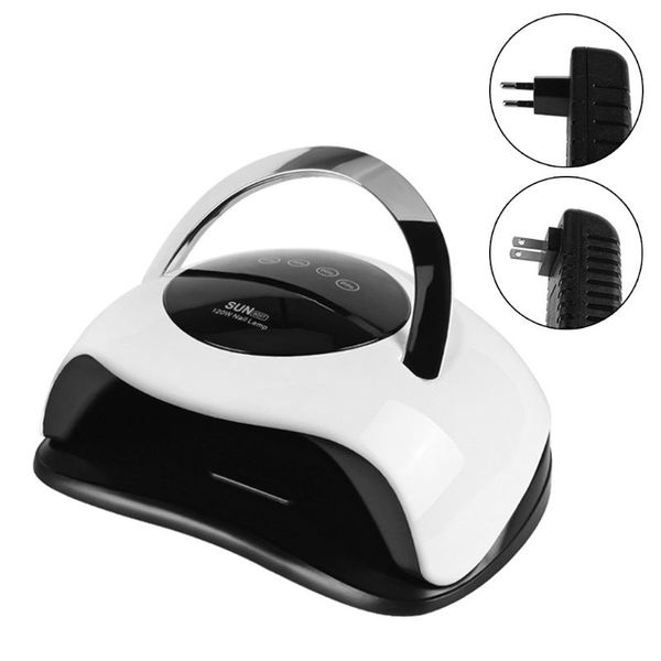 

120w uv led nail lamp intelligent sensing nail dryer portable handheld quick drying gel manicure lamp eu/us plug