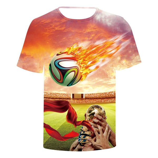 

The World Cup Print Man Summer Tshirt Designer The European and American Countries Flages Print Man Tops