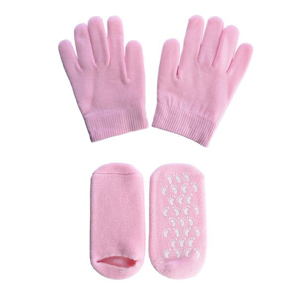 

2pcs compression gloves for moisturizing treatment / gel interior cotton gloves + 2pcs socks