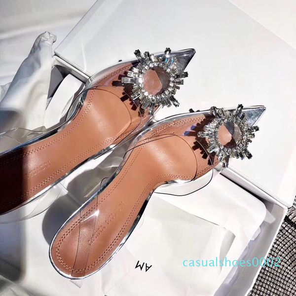 

perfect official quality amina shoes begum crystal-embellished pvc slingback pumps muaddi restocks begum pvc slingbacks 10cm high heel c02, Black