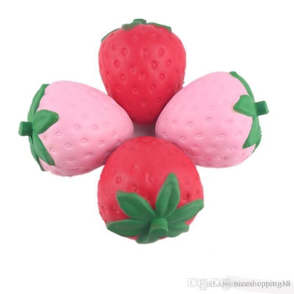 

squishy 11.5cm strawberry big jumbo fruit simitation fruitage squishy scented toy fidget kawaii slow rising phone charm pendant kids toy