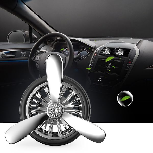 

car scent air vent perfume solid fragrance creative propeller wheel air freshener automobile interior vent clip auto decoration