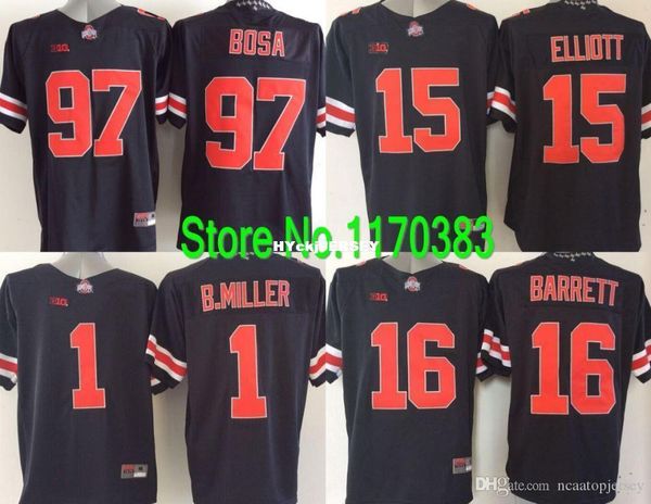 

factory outlet- youth ohio state buckeyes jersey #97 joey bosa jersey college football jersey,blackout kids buckeyes jersey, Black;red