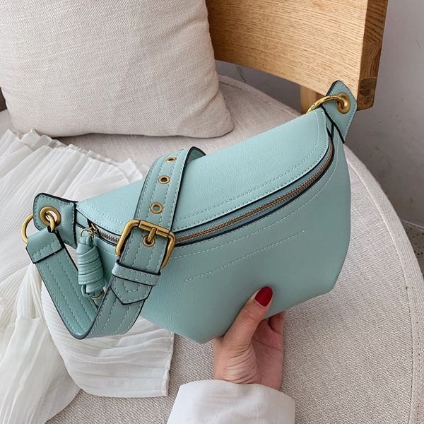

women's bag 2020 new solid color messenger bag fashion handbag ladies shoulder