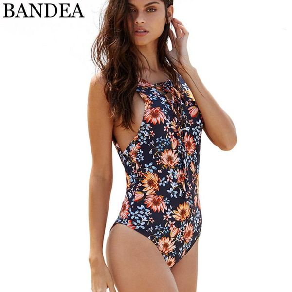 

bandea sexy one piece купальники 2020 купальники печати женщины узелок bodysuit купальный костюм для женщин сексуальный купальник one piece, White;black