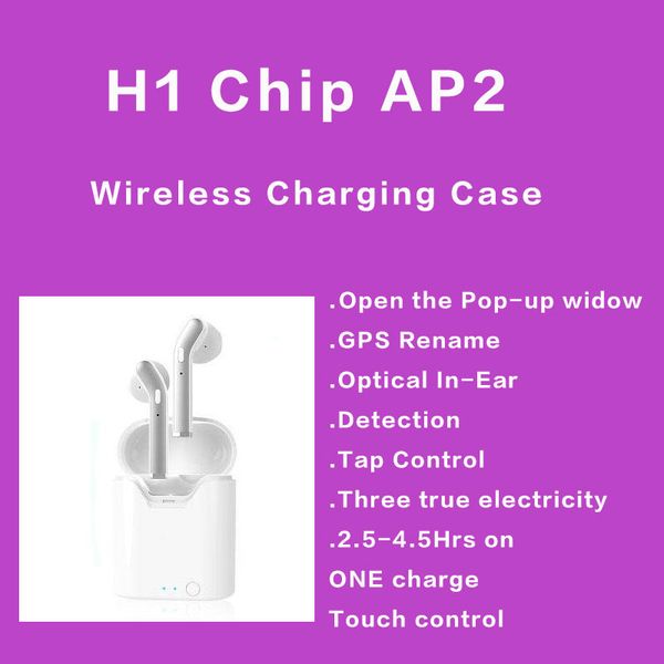 

ap2 h1 chip wireless charging generation 2 bluetooth headphones auto paring earphones with pop up window pk ap2 i19s i12 i100 i200 i7 tws