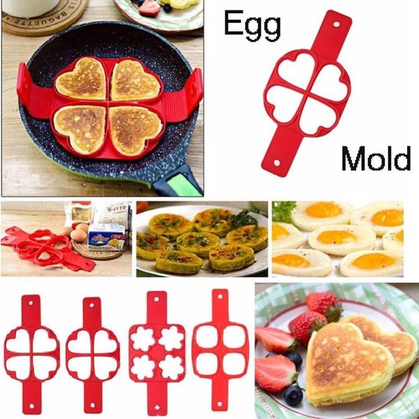 

1pcs silicone non stick fantastic egg pancake maker ring kitchen baking omelet moulds flip cooker dropshiping