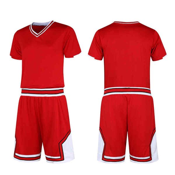 

2020 новый пользовательский баскетбол джерси высокое качество mens свободная перевозка груза вышивки logos 100% прошитой баскетбол наборы 09, Black;red