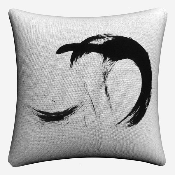 

zen buddhism image soft cotton linen cushion covers 45x45cm vintage pillowcase for sofa home decoration almofada