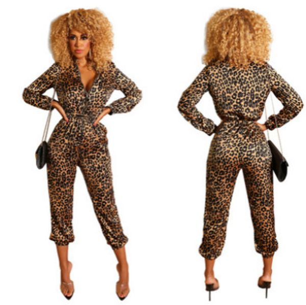 

женская дизайнерская комбинезон мода leopard pattern rompers sexy tight женская одежда 2019 новое прибытие женская одежда rompers высокого к, Black;white