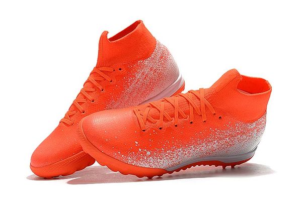 

2019 men mercurial superfly vi elite cr7 ic tf indoor soccer cleats neymar designer high help orange trainers football boots