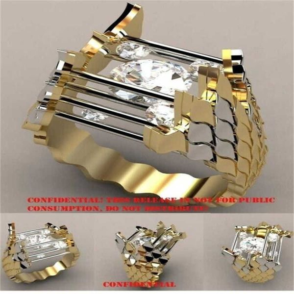 

new unique hollow ring wedding engagement women's jewelry gold color rings, Golden;silver