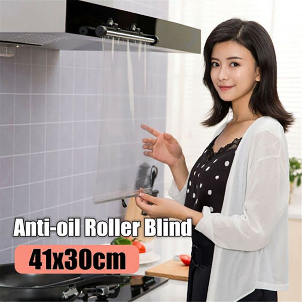 

kitchen safety anti oil transparent curtain cooking safe face pvc roll curtain cooking safe 41x30 cm 2019 new#g7