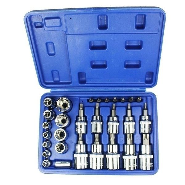 

29 pieces of chrome vanadium steel sleeve set press batch sleeve head machine repair auto repair household tool set