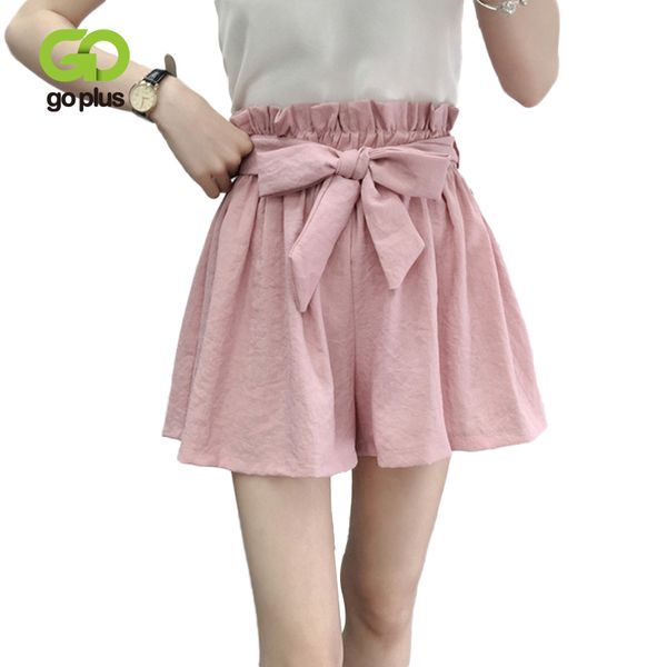 

goplus summer shorts женщины высокой талией твердые шорты spodenki damskie упругие бич bow tie повседневная сыпучие женщин c7497, White;black