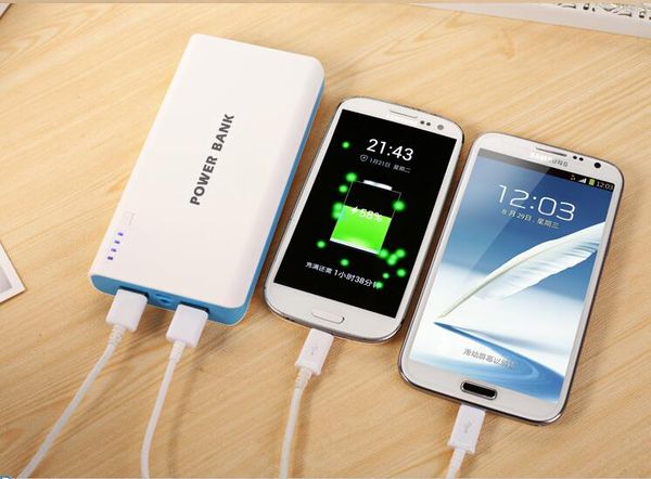 

бренд portable 20000mah power bank, бесплатный просо apple1 samsung2 usb-зарядка usb, светодиодный фонарик, хранение аккумулятора 18560