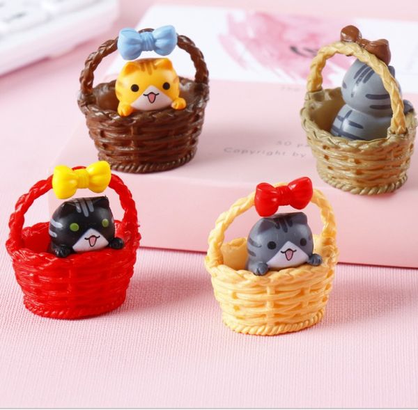 

gift mini cheese cat miniature figurines toys cute lovely model kids toys japanese anime children figure world