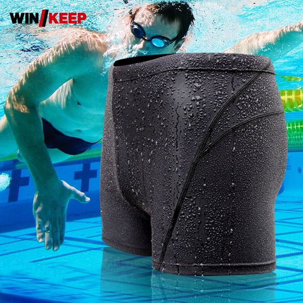 

professional mens elastic waist slim fit swimming trunks floral printed swimsuit shorts bodycon plus size swimwear beach trunks