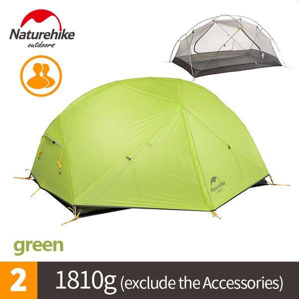 

naturehike factory store dhl mongar 2 camping tent double layers 2 person waterproof ultralight dome tent