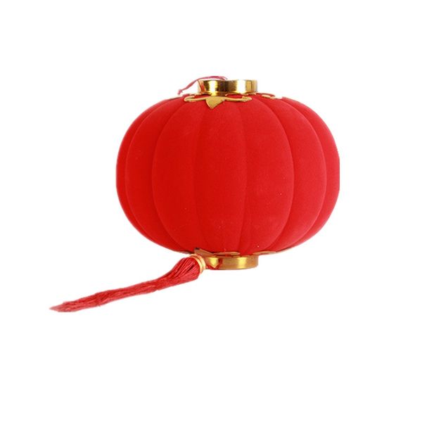 

flocking small lantern pendant for new year festival