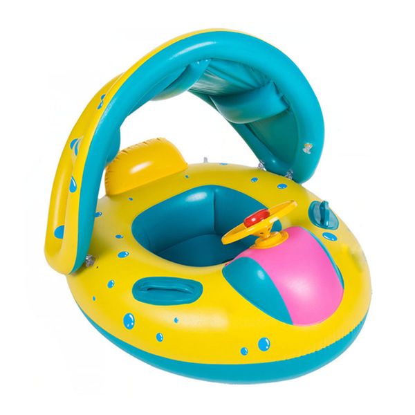 

summer baby kids safety float swim pool swimming ring inflatable toys swim ring seat boat infant water floating yacht