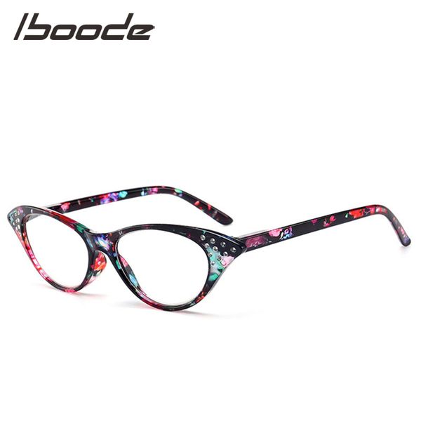 

iboode cat eye reading glasses women men luxury rhinestone ultralight presbyopic eyeglasses +1.0 +1.5 +2.0 +2.5 +3.0 +3.5 +4.0