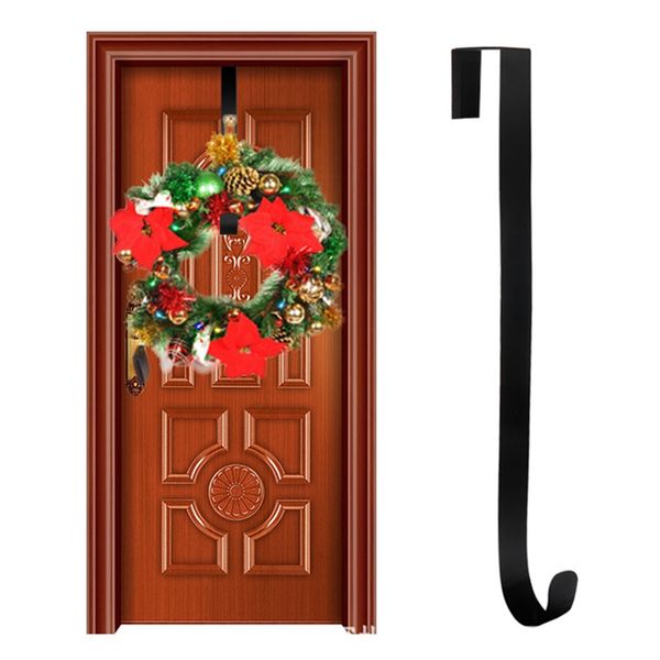 2019 Metal Over Door 38cm Christmas Wreath Door Hanger Secure