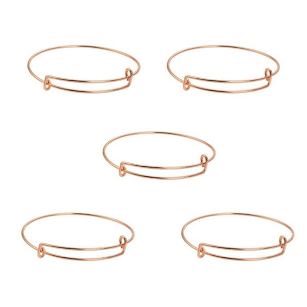 

5 pcs bangles adjustable simple gift push-pull bracelets for ladies, Black