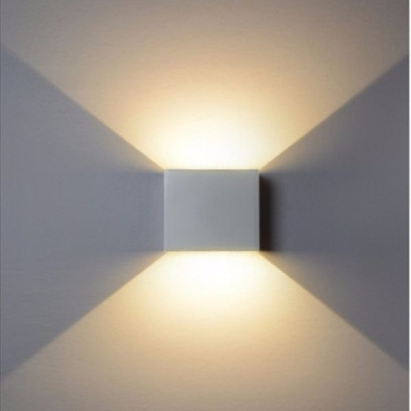 

nordic wall lamp cob led square waterproof wall lamps outdoor indoor dimmable living room light background lights