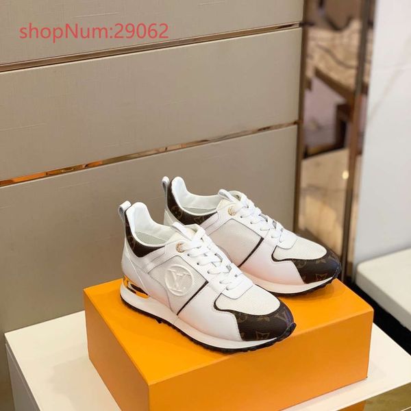 

luxury sneakers mesh surface breathable couple shoes color matching casual sports shoes white brown, Black