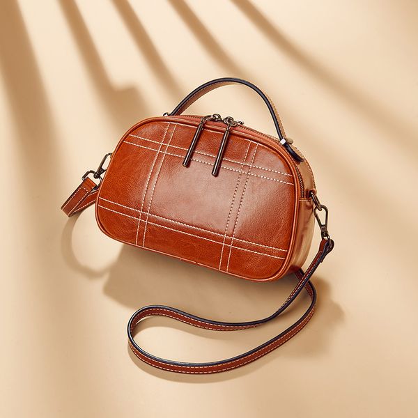 

малый мешок 2020 новая кожа плечо женская сумка моды портативный кроссбоди