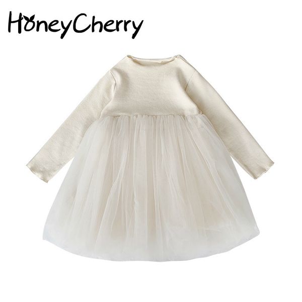 

girls'autumn dresses with foreign style 2020 new children's princess pengpeng dress and baby's mesh dresses t200624, Red;yellow