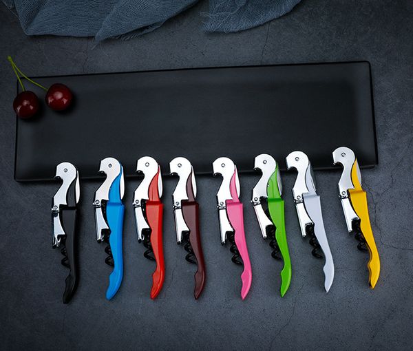 Novo Aço Inoxidável Parafuso Cork Corkscrew Openers Multifunction Garrafa de Vinho Cap Opener Double Dobradiça Garçons