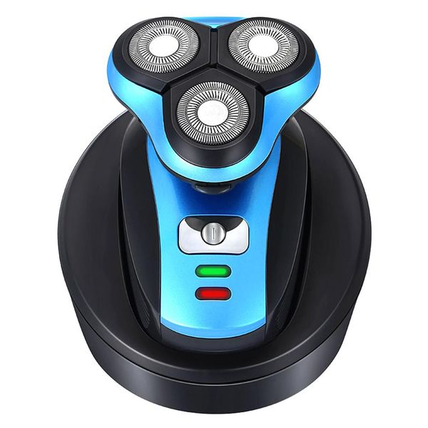 

usb wireless charging electric shaver for men floating three blade heads electric shaving machine rechargeable razors face care
