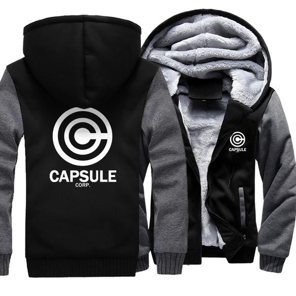 

2019 new fashion streetwear hoodies for men thick sweatshirts z anime hooded hoodie harajuku men's sweatshirt coats, Black
