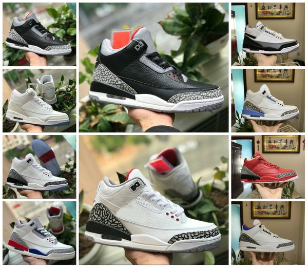 

2020 new 3s pure white 3 mens basketball shoes new nrg seoul tinker katrina jth throw linell chicago og black cement air tn sneakers