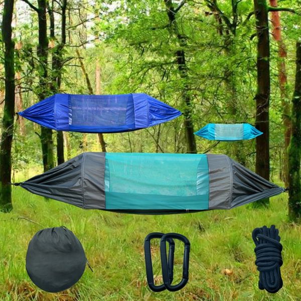 

275*145 cm 2 person camping mosquito net parachute hammock waterproof outdoor home swing hammock