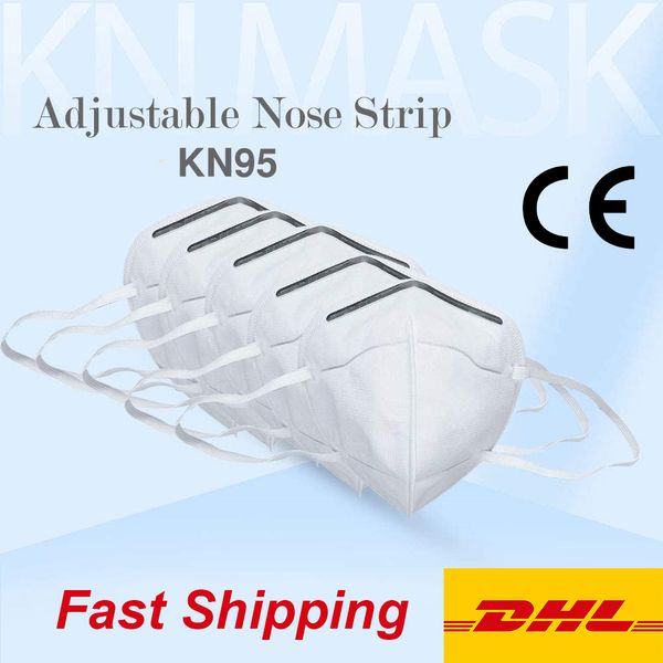 

ready stock]dhl shipping wholesale face mask anti-dust pm 2.5 filter dustproof kn95 mask 5-layer protective mouth cover masks ce approved