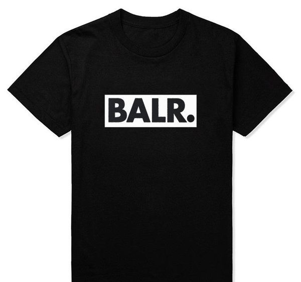 

summer europe and america street balr [with frame] short-sleeved t-shirt, White;black