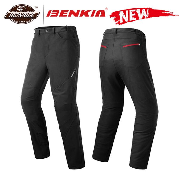 

benkia motorcycle pants men motocross pants biker pantalon motocross racing riding with knee protector for winter