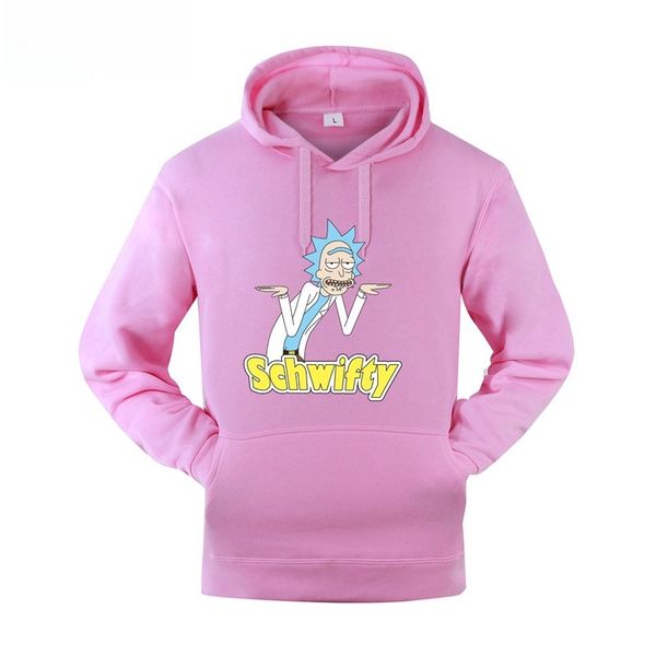

designer luxury mens hoodies mens clothes rick and morty crazy cute printed rm sweatshirts teenager pullovers hooded, Black