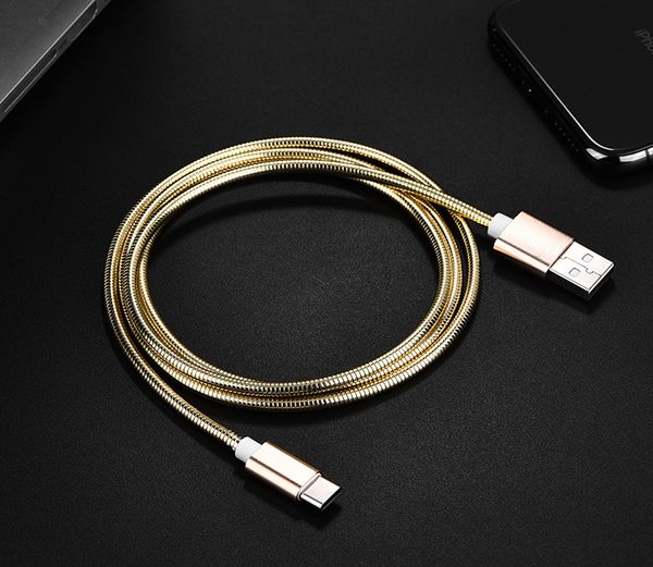 

Metal charging cabel for type c 2a pring micro u b fa t charger cable for am ung cell phone cable