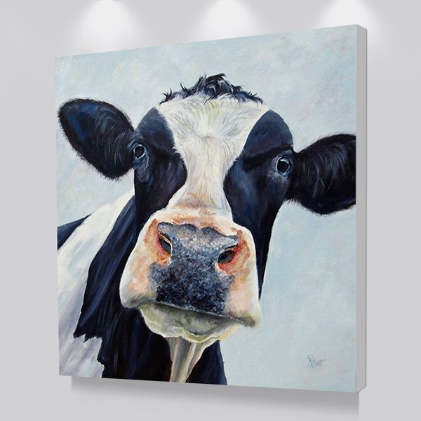 

modern cute cow wall art picture printed canvas oil painting on prints dropshipping posters prints for living room