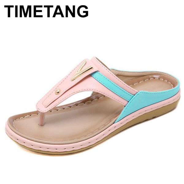 

timetangcolor matching women slippers summer women shoes beach slippers flip flops sandals womenbohemian wedgeflops beachsandals, Black