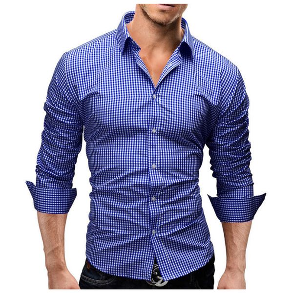 

men shirt long sleeve men shirts casual male slim fit fashion plaid chemise mens camisas dress shirts xxl, White;black